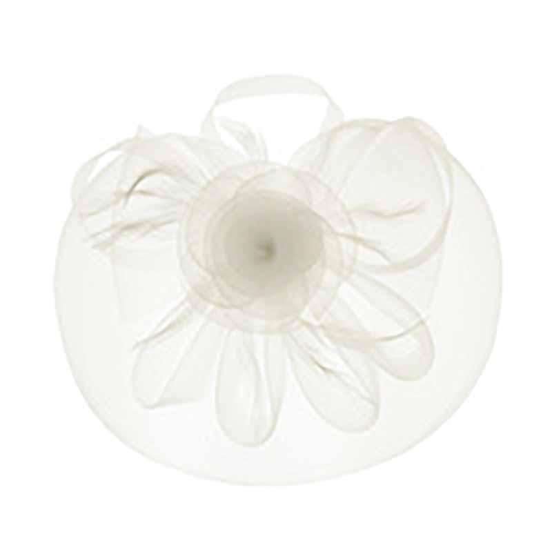 Windmill Fascinator with Veil in Pale Colors Fascinator Something Special LA HTH2116WH White  
