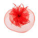 Spiral Flower with Feather Burst Fascinator Fascinator Something Special LA HTH2117RD Red  