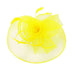 Mesh Veil Loopy Flower Fascinator Fascinator Something Special LA HTH2119YW Yellow  