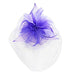 Large Feather Flower Fascinator with Netting Veil Fascinator Something Special LA HTH2120LV Lavender  