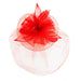 Large Feather Flower Fascinator with Netting Veil Fascinator Something Special LA HTH2120RD Red  