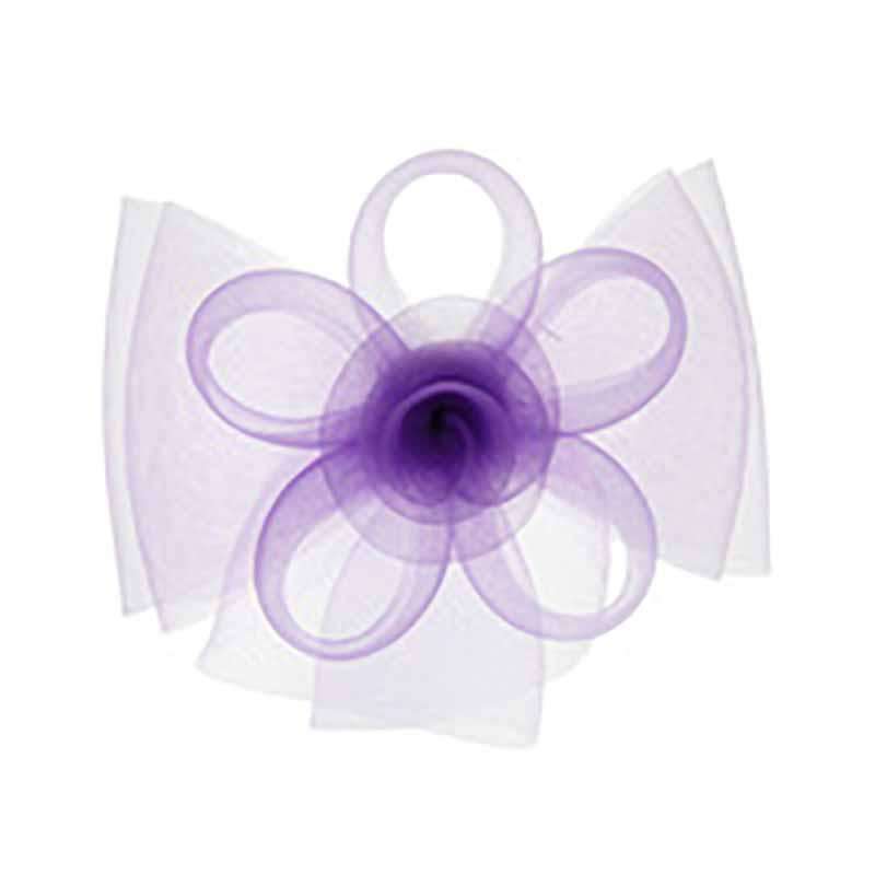 Loopy Flower Horsehair Fascinator Fascinator Something Special LA HTH2121LV Lavender  