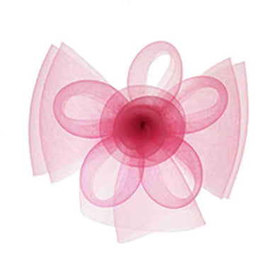 Loopy Flower Horsehair Fascinator Fascinator Something Special LA HTH2121PK Pink  