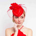 Feather Flower Petals Oval Pill Box Fascinator Fascinator Something Special LA    