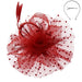 Polka Dot and Beads Fascinator - Sophia Collection Fascinator Something Special LA hth2180rd Red  