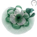 Pleated Mesh Two Tone Flower Fascinator Fascinator Something Special Hat hth2183gn Green  