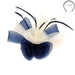 Calla Lily Two Tone Fascinator - Sophia Collection Fascinator Something Special LA hth2186iv Ivory/Navy  
