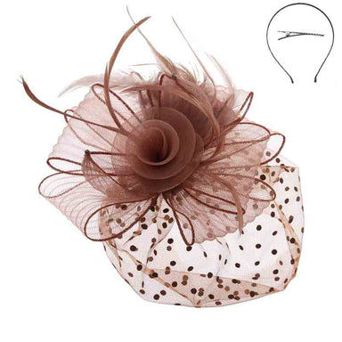 Polka Dot Veil Fascinator Headband - Something Special, Fascinator - SetarTrading Hats 