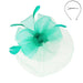 Mesh Bow Fascinator with Netting Veil - Sophia Collection Fascinator Something Special LA HTH2261tl Teal  