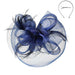 Fascinator with Loopy Mesh Center - Sophia Collection Fascinator Something Special LA HTH2262NV Navy  