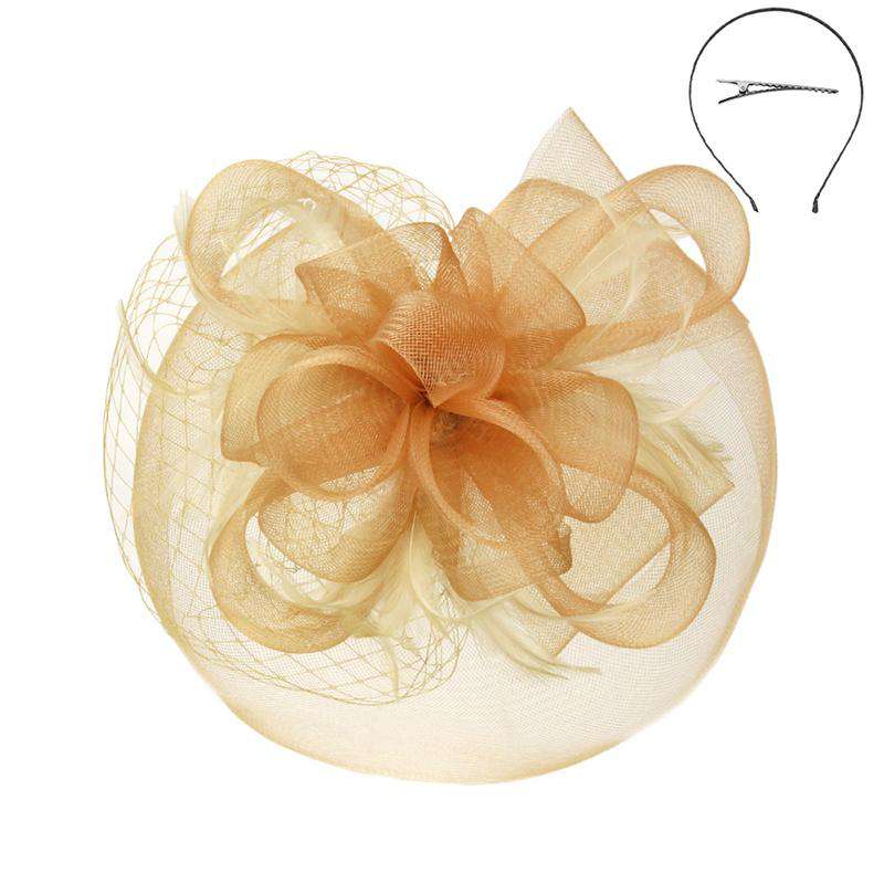 Fascinator with Loopy Mesh Center - Sophia Collection Fascinator Something Special LA    