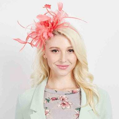 Satin Floral Fascinator Headband - Sophia Collection, Fascinator - SetarTrading Hats 