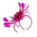 Satin Floral Fascinator Headband - Sophia Collection Fascinator Something Special LA hth2309fc Fuchsia  