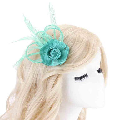 Floral Loop Woven Fascinator Brooch Pin - Something Special Fascinator Something Special LA    