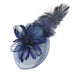 Large Ostrich Feather Fascinator - Sophia Collection Fascinator Something Special LA hth2357nv Navy  