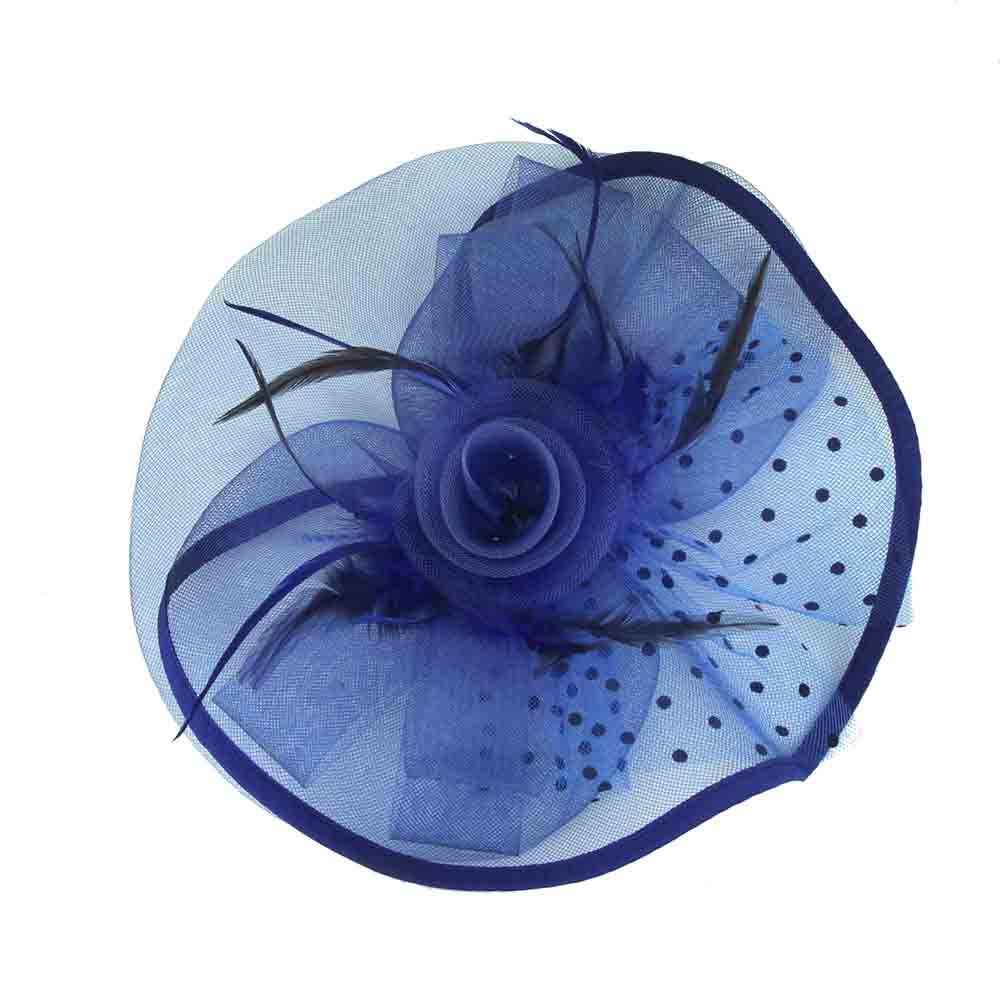 Layered Polka Dot Tulle Fascinator - Sophia Collection, Fascinator - SetarTrading Hats 