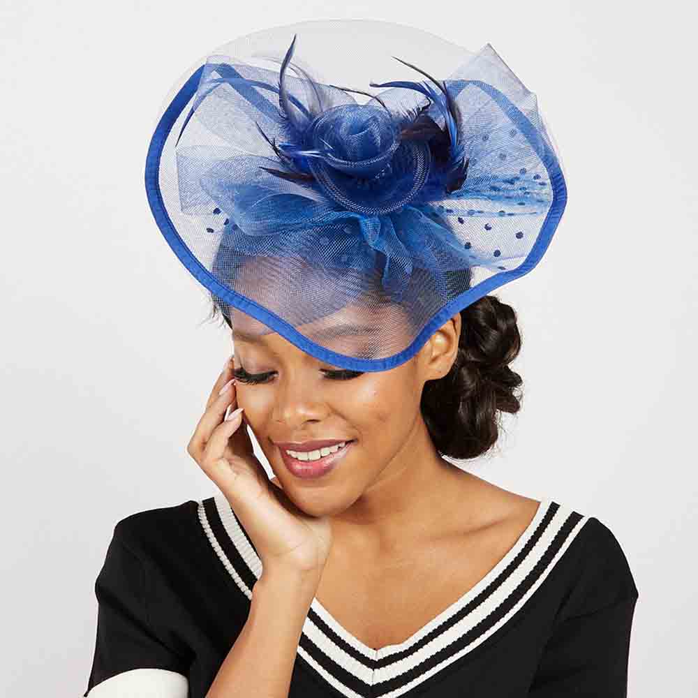 Layered Polka Dot Tulle Fascinator - Sophia Collection, Fascinator - SetarTrading Hats 