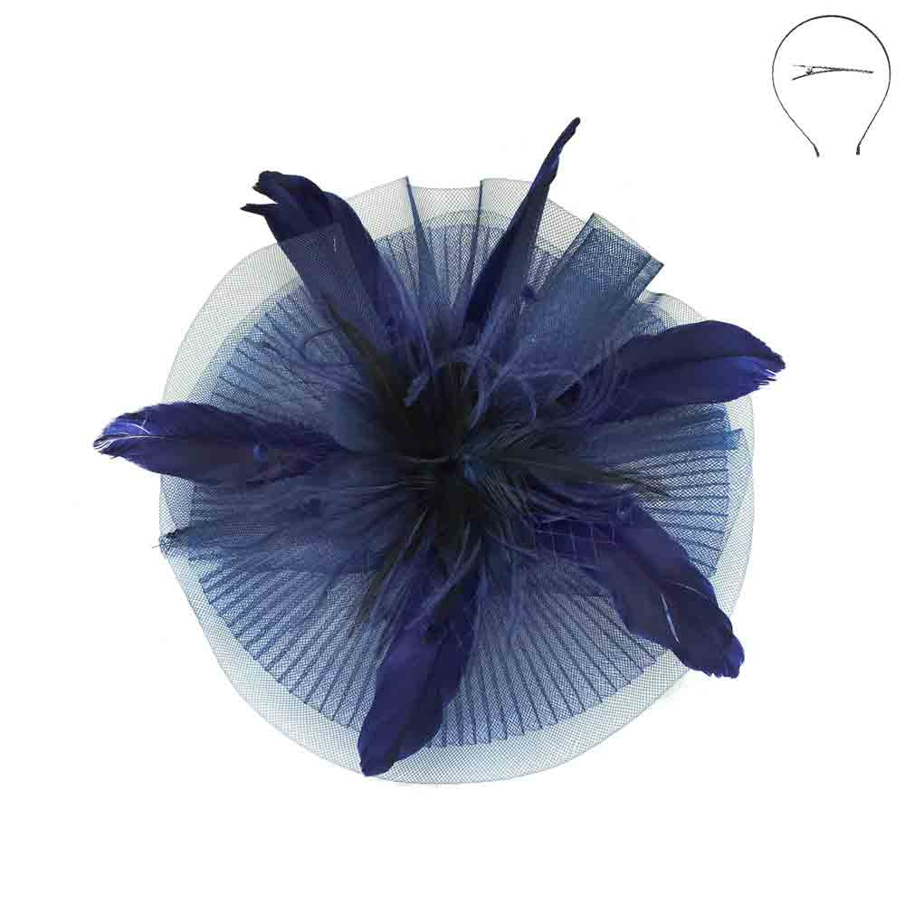 Feather Flower Center Disk Fascinators - Something Special, Fascinator - SetarTrading Hats 