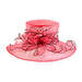 Twisted Ribbon Flower Organza Hat, Dress Hat - SetarTrading Hats 
