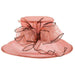 Crushable Organza Hat with Bow Dress Hat Something Special LA WShto1324 Mauve  