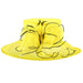 Crushable Organza Hat with Bow Dress Hat Something Special LA hto1324YW Yellow  