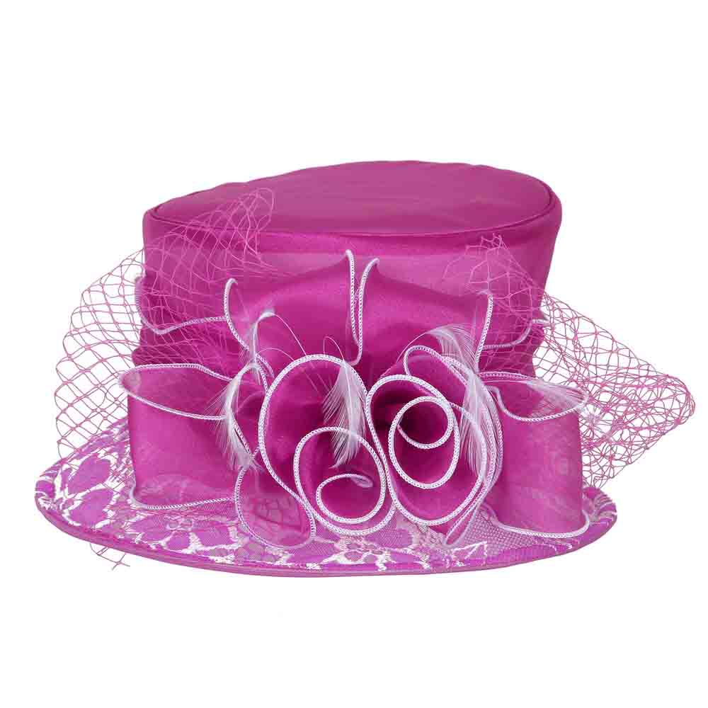 Lace Brim Small Dress Hat - Something Special  SetarTrading Hats