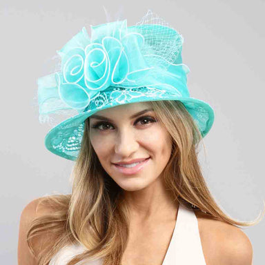 Lace Brim Small Dress Hat - Something Special Dress Hat Something Special LA    