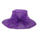 Pleated Sheer Organza Hat, Dress Hat - SetarTrading Hats 