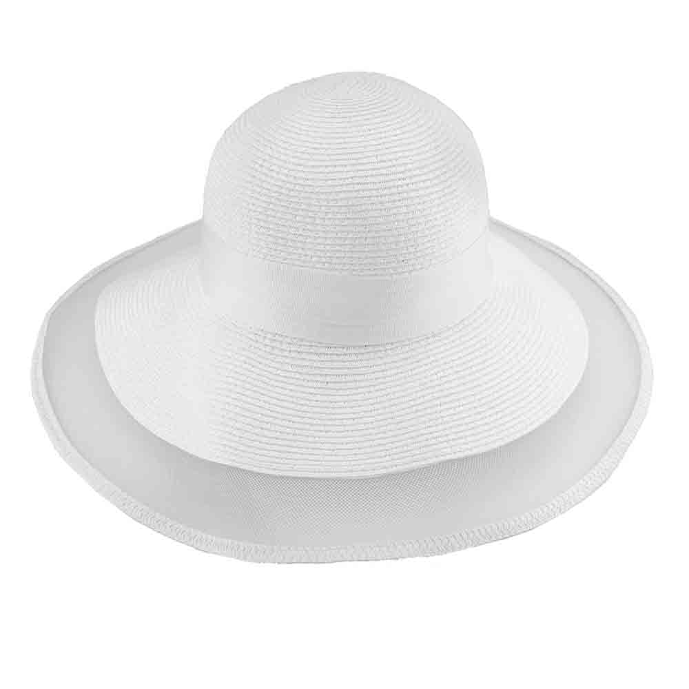 Asymmetrical Brim Summer Hat - Large and XL Size Women's Hats