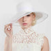 Classic Braid Hat with Tulle Edge Brim - Something Special Dress Hat Something Special LA    