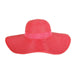 Large Brim Sun Hat with Scarf Floppy Hat Something Special LA htp667RD Red  