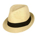 Straw Summer Fedora Hat by Milani Fedora Hat Milani Hats FD107nts Natural S/M (57 cm) 