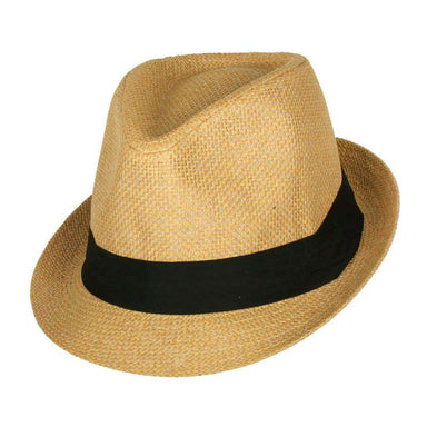 Traditional Summer Fedora Hat - Small to XLarge Hat Sizes Fedora Hat Jeanne Simmons js6759tns Tan S (56cm) 