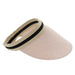 Clip On Sun Visor with Elastic Comfort Band Visor Cap Something Special LA HTP763SM Dusty Pink  