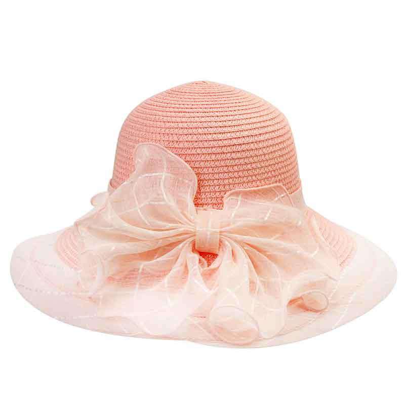 Cross Stitched Brim Summer Hat, Wide Brim Hat - SetarTrading Hats 