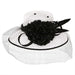 Black and White Tiffany Sinamay Dress Hat Dress Hat Something Special LA HTS2055WH White  