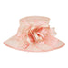 Sinamay Derby Hat with Contrast Trim, Dress Hat - SetarTrading Hats 