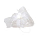 Sinamay Pillbox Hat with Feather Flower Fascinator Something Special LA HTS2077WH White  