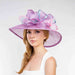 Sinamay Dress Hat with Contrast Edge Loops Dress Hat Something Special LA    
