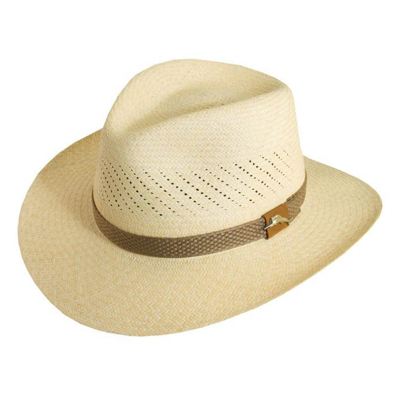 Handwoven Panama Safari Hat with Web Band - Tommy Bahama Hats Safari Hat Tommy Bahama Hats TBW114OS-NAT1 Natural S/M (55-57cm) 