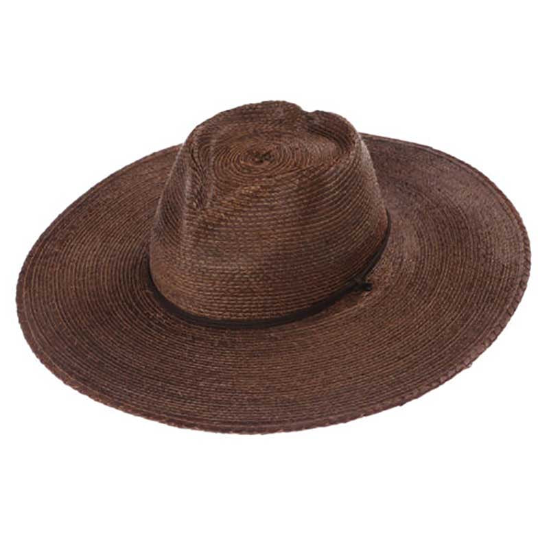 Have a Heart Palm Hat in Lustrous Pecan Brown - Peter Grimm Headwear Safari Hat Peter Grimm PGB1849 Brown Large (59 cm) 