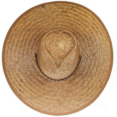Have a Heart Palm Hat with Extra Wide Brim - Peter Grimm Headwear Lifeguard Hat Peter Grimm    