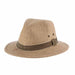 Hemp Safari Hat with Leather Band - Dorfman Pacific Safari Hat Dorfman Hat Co.    