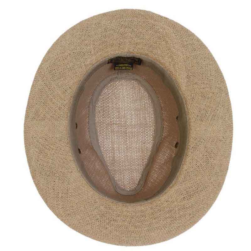 NEW DORFMAN PACIFIC women\'s safari with leather crushable hat in olive DPC White Safari with Leather 863L-KAKI3 - The Home Depot main image 2