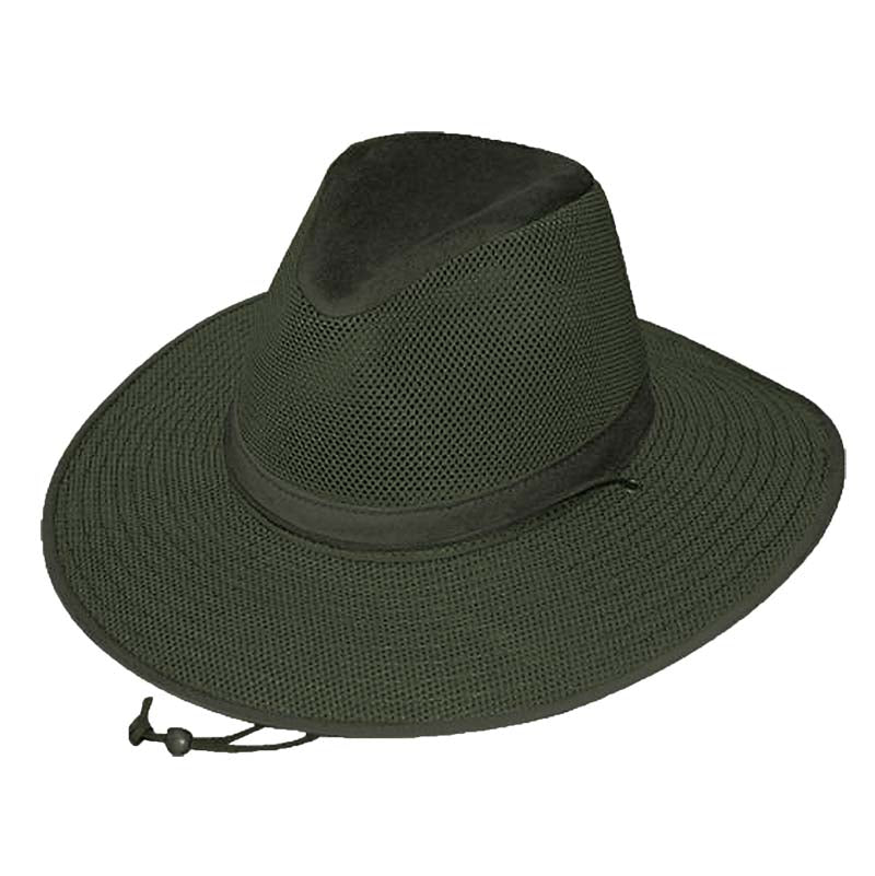 Grande Aussie Crushable Breezer, S to 3XL Hat Sizes - Henschel Hats Safari Hat Henschel Hats h5301gnM Green Medium (22 1/2") 