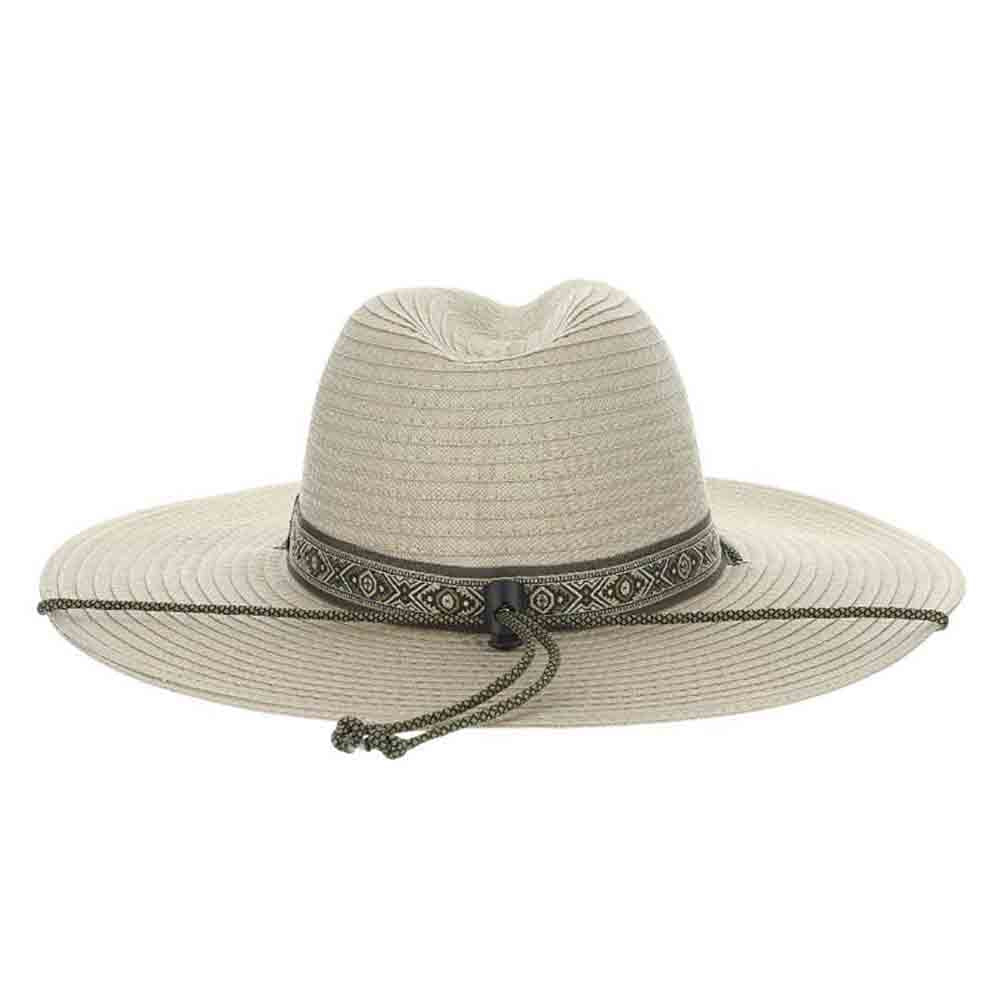 High Country Tribal Band Wide Brim Fabric Hat - Scala Hats Safari Hat Scala Hats    