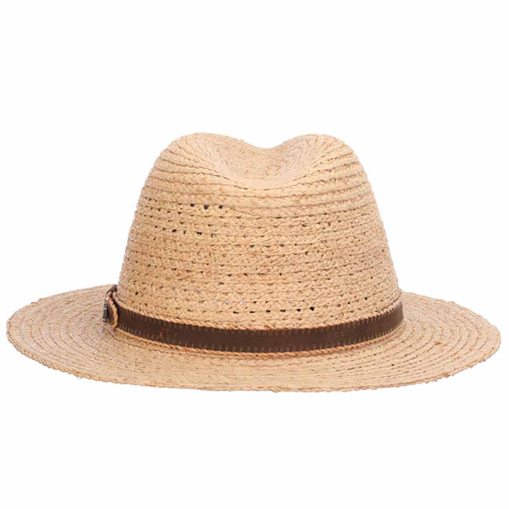 Inagua Raffia Fedora Hat with Leather Band - Tommy Bahama  display picture 3