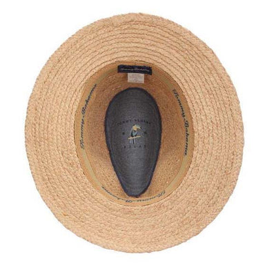Inagua Raffia Fedora Hat with Leather Band  - Tommy Bahama Hats Fedora Hat Tommy Bahama Hats    