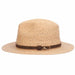 Inagua Raffia Fedora Hat with Leather Band  - Tommy Bahama Hats Fedora Hat Tommy Bahama Hats    