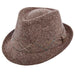Italian Wool Fedora Hat with Plaid Band - Stetson Hats, Fedora Hat - SetarTrading Hats 